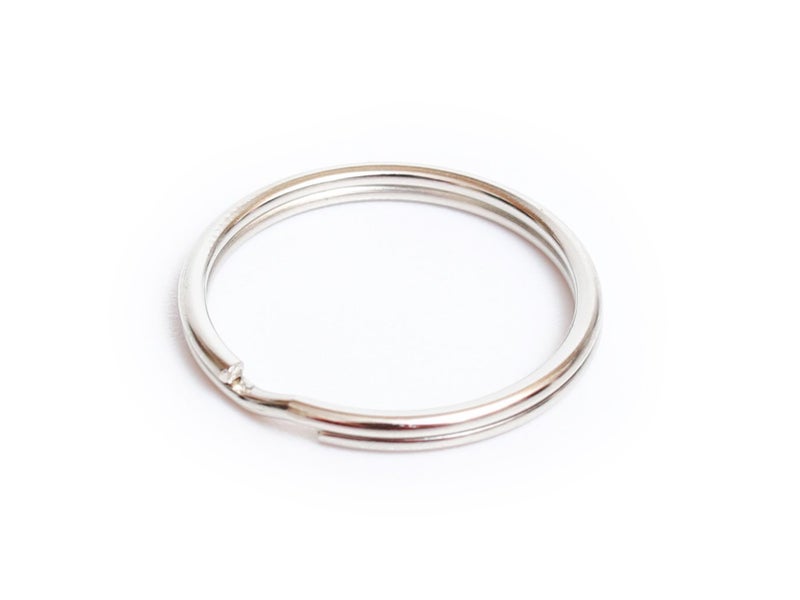 Prudance 50PCS Metal Round Split Ring Key Rings Heat Treated for Strength 1230mm Diameter