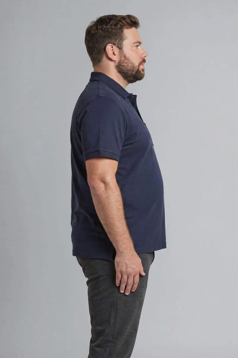 ديفاكتو 100% Cotton Plus Size Polo Shirt