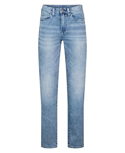 Buffalo David Bitton Men's Relaxed Straight Leg Driven Jean, Sandblasted Blue Wash Indigo, 28W x 30L - Image 4