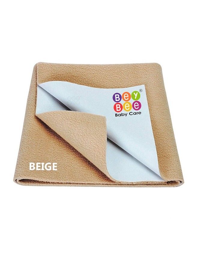 Bey Bee ملاءة واقية لسرير الأطفال سريعة الجفاف ومقاومة للماء من Beybee، متوسطة الحجم (بيج) - Image 2
