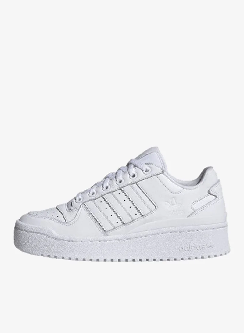 اديداس فورم حذاء كرة سلة نسائي مخطط أبيض جريء