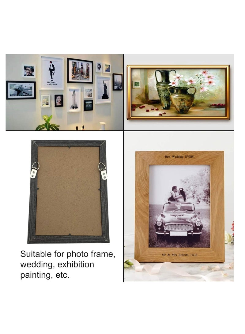 KASTWAVE Premium Heavy-Duty Picture Hanging Hooks with Screws - Set of 100 D-Ring Hooks for Artwork, Clocks, Paintings, and Mirrors - Image 4