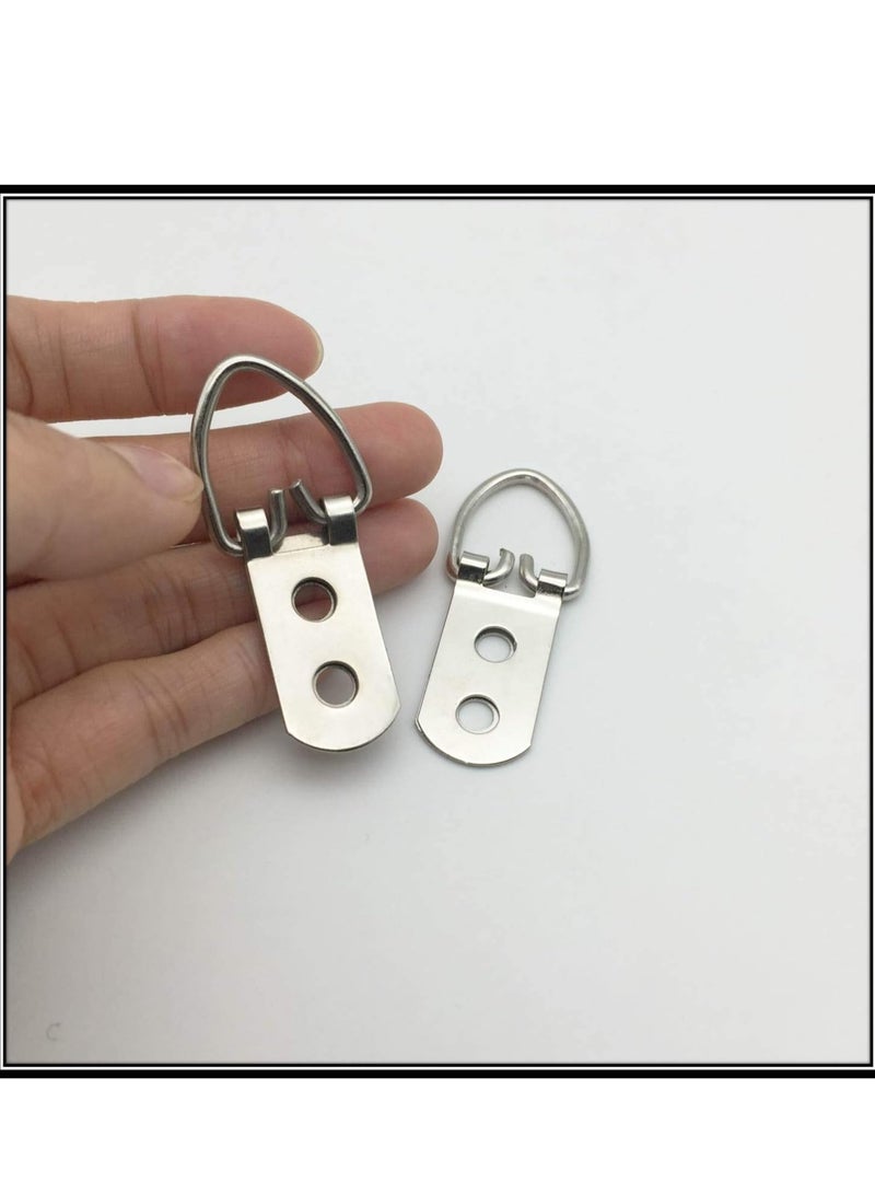 KASTWAVE Premium Heavy-Duty Picture Hanging Hooks with Screws - Set of 100 D-Ring Hooks for Artwork, Clocks, Paintings, and Mirrors - Image 5