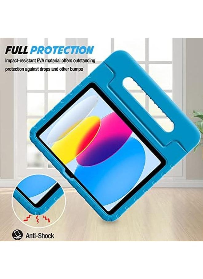 Procases - Kids Case For Ipad 10Th Generation 10.9 Inch 2022 Shockproof Stand Cover With Convertible Handle Light Weight Kids Friendly Case For Boys Girls Toddlers –Blue - Image 1