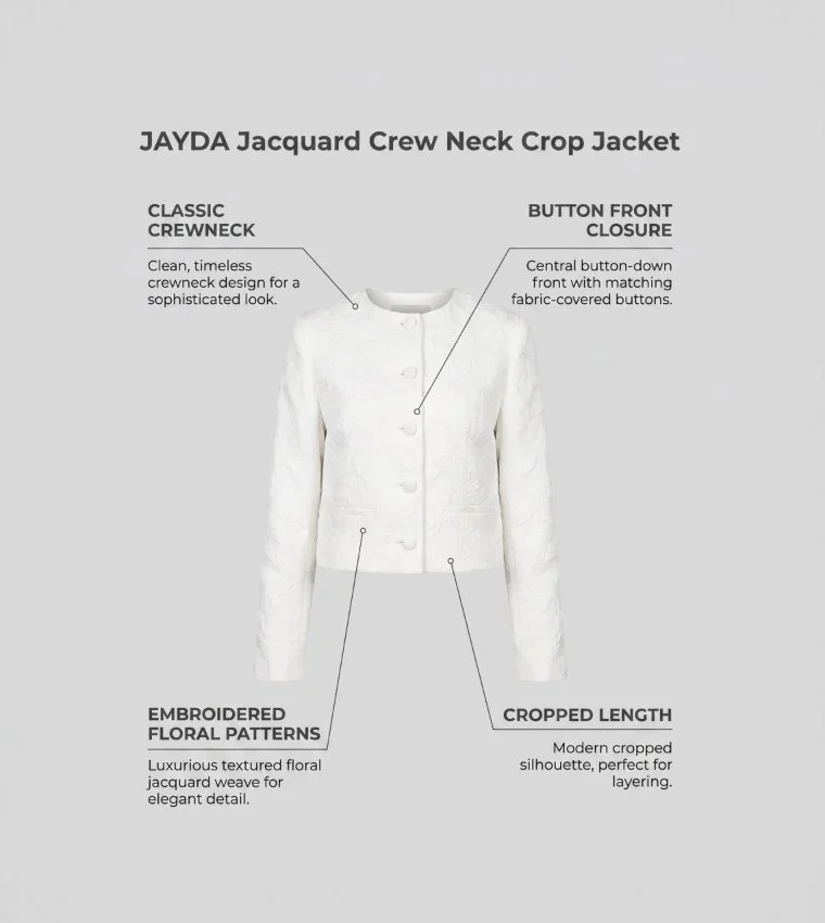 Forever New  Jayda Jacquard Set Jacket for Women | Best Price UAE