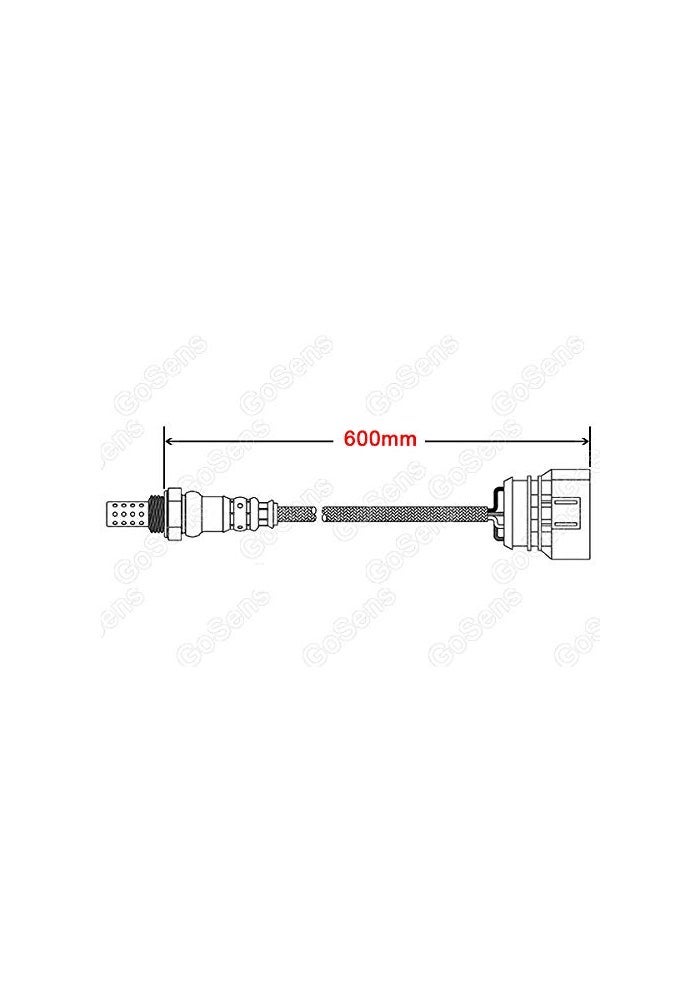 GoSens 006 Oxygen Sensor for Mazda RX8 (2008-2012) - OE#N3R1188G1, F00E263255, 4 Wires, 600mm Length - Image 5