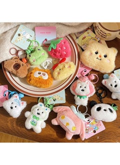 Generic Creative Gifts Do Activities Doll Key Chain Pendant Plush Cute Cartoon Backpack Pendant Night Market Stall-Specifications:Owl  - Image 3