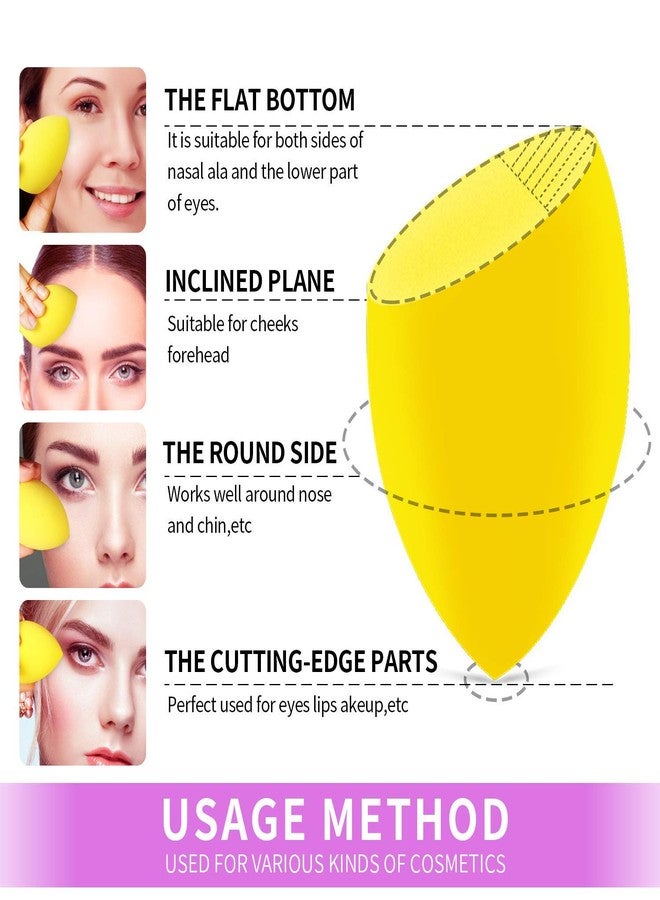 FENNEC MART™ 10 Pcs Makeup Sponge Set Beauty Blender Foundation, Flawless for Liquid, Cream and Powder, Multi-Purpose Cosmetic Applicator Puff - Image 3