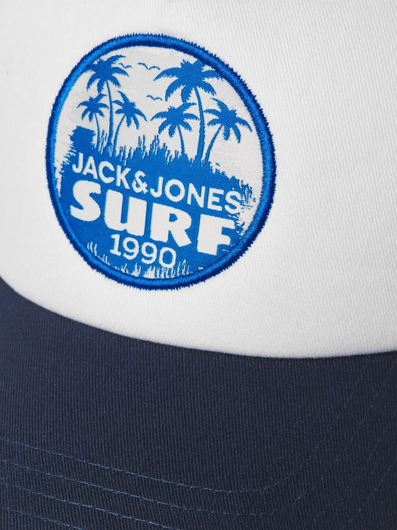 Jack Jones Byron Surf Trucker Cap Men's White Hat 12235034-01