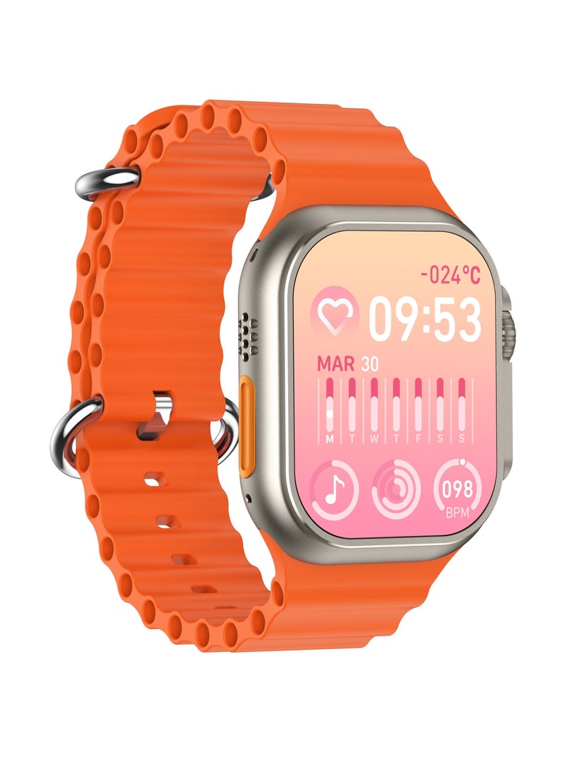 AROAQ - W800 Ultra High Tech Smartwatch 380mAh Battery 2.05 Inch Screen Display AI Assistance Sports and Health Modes Wireless Charging Bluetooth Smart Watch - Image 1