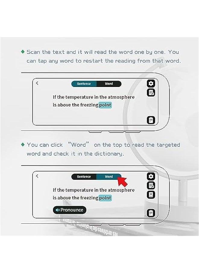 ANKOVO - Scan Reader Pen Dyslexia Tool Reading Pen for Students Adults, Translator Scanner Pen - Image 1