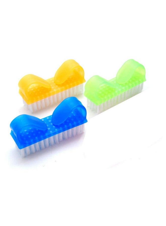 Fameza FAMEZA 3 Pack Fine Handle Grip Nail Brush - Fingernail Scrub - Image 3