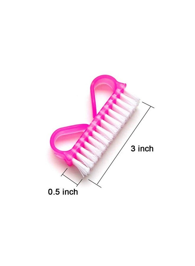 Fameza FAMEZA 3 Pack Fine Handle Grip Nail Brush - Fingernail Scrub - Image 2