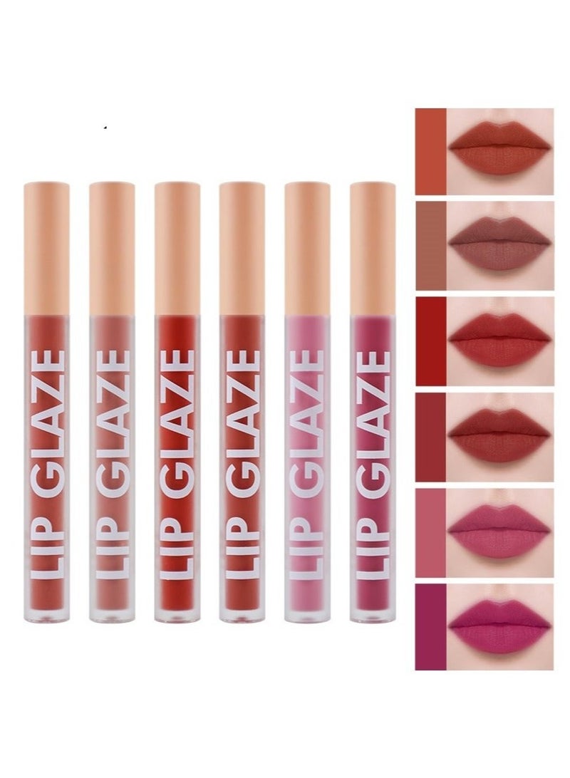 TUZ 6-Piece Lip glaze Long Lasting Waterproof - Image 1