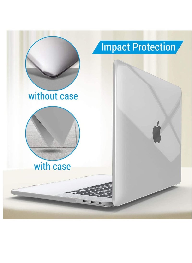 iBenzer - Compatible with MacBook Pro 16 Inch Case A2141 Release 2020 2019,Plastic Hard Shell Case Cover for Mac Pro 16’’with Touch Bar and Touch ID,Crystal Clear,T16BK - Image 1
