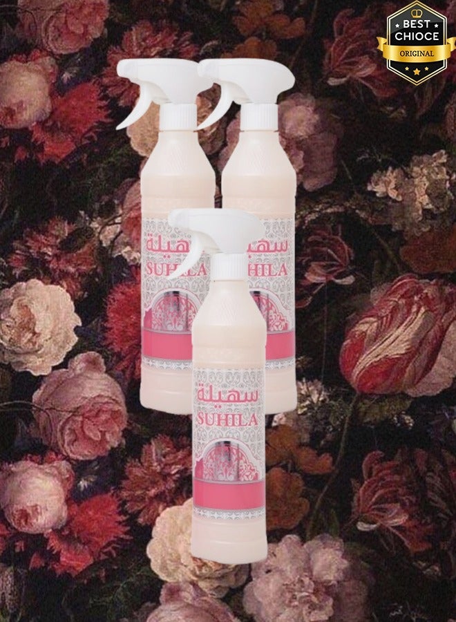 Banafa 3 Pieces Suhila Air Freshner 500ml - Image 1