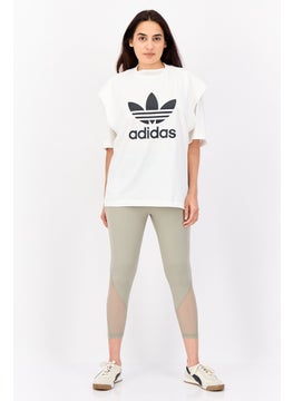 adidas Originals Women 2 In 1 Sportswear Fit Brand Logo Outdoor Top, White  - Image 4
