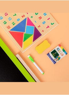 Generic High Quality Educational Toys Kids Magnetic Drawing Wooden Double-Side Blackboard for Children Drawing  - Image 3