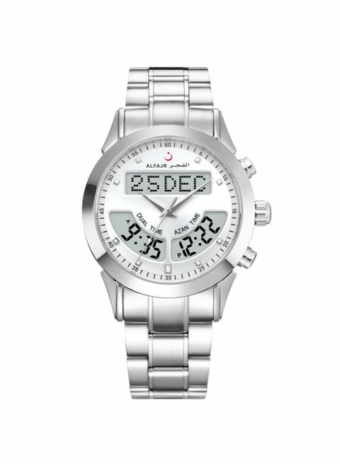 Analogue + Digital Round Stainless Steel Men's Watch WA-10SW