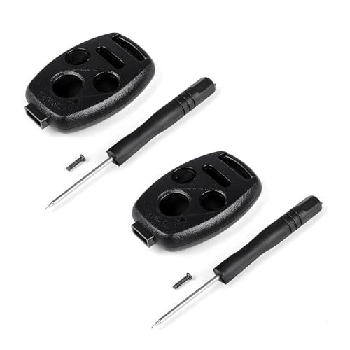 Wevdn 2 PCS Key Fob Case Shell 31 Button NO Cutting Keyless Entry Remote Key Shell Key Fob Case Replacement for 20032012 Accord 20062013 Civic EX 20092015 Pilot 20052006 CRV 2pcs - Image 1