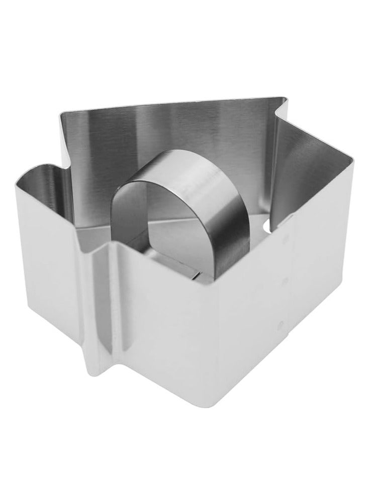 5 قوالب كيك و حلويات متعددة الاشكال مصنوع من الاستانلس استيل | قوالب تشيز كيك و تراميسو | قالب كيك متعددة الاشكال | مكبس بسكويت و حلويات - Image 5