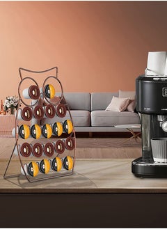 Perfii K-Cup Organizer For Home Kitchen Storage Owl Design with 20 Pods Capacity, Neat and Convenient Coffee Pod Storage  - Image 4