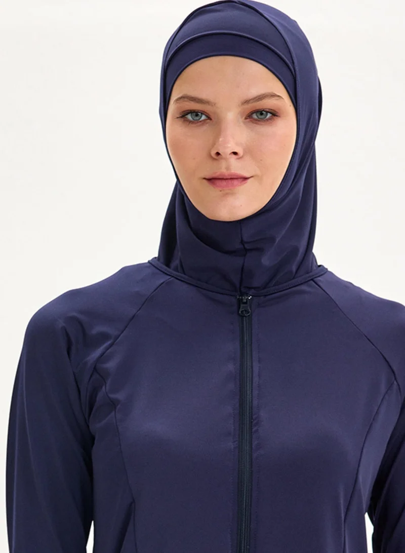 Rivamare Navy Noor Burkini 5-Piece Modest Swimwear Set for Women | Best Price UAE