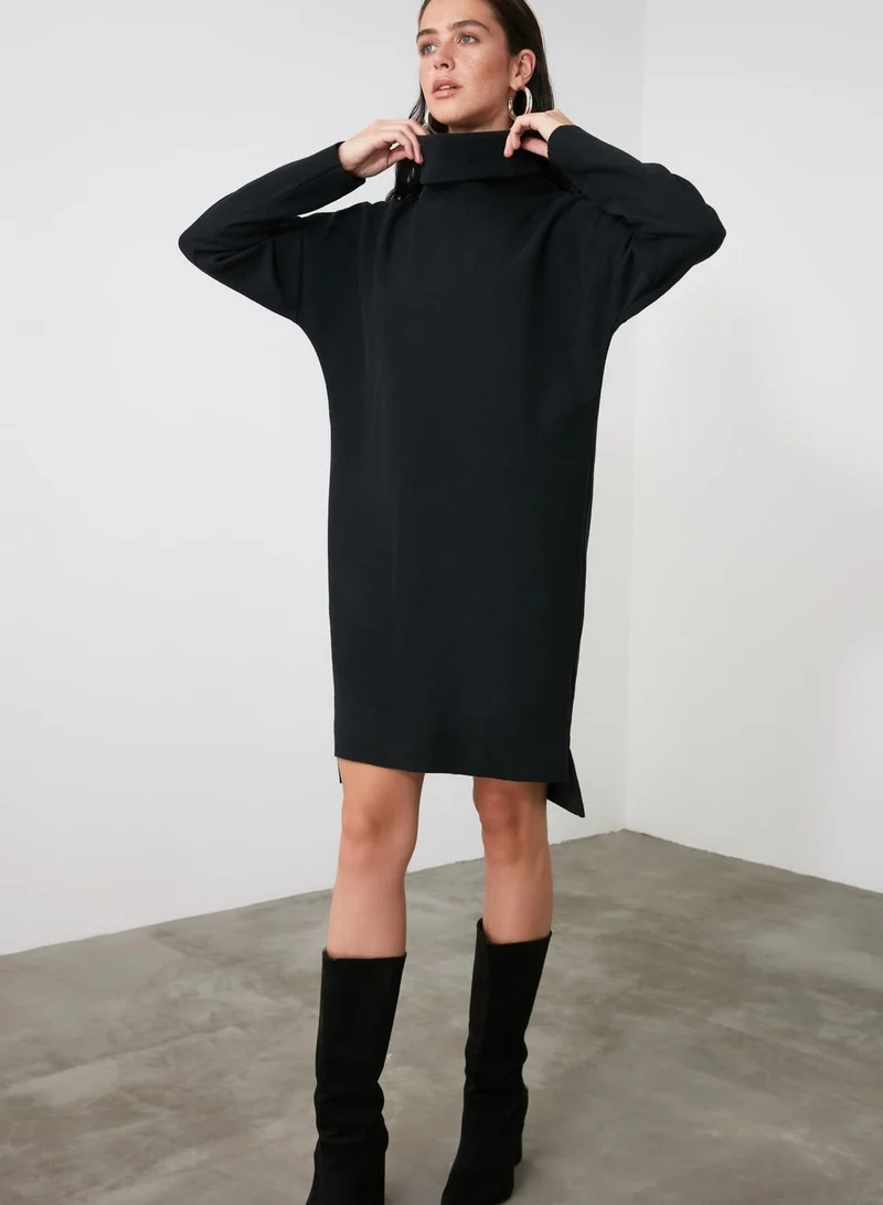 ترينديول High Neck Knitted Dress