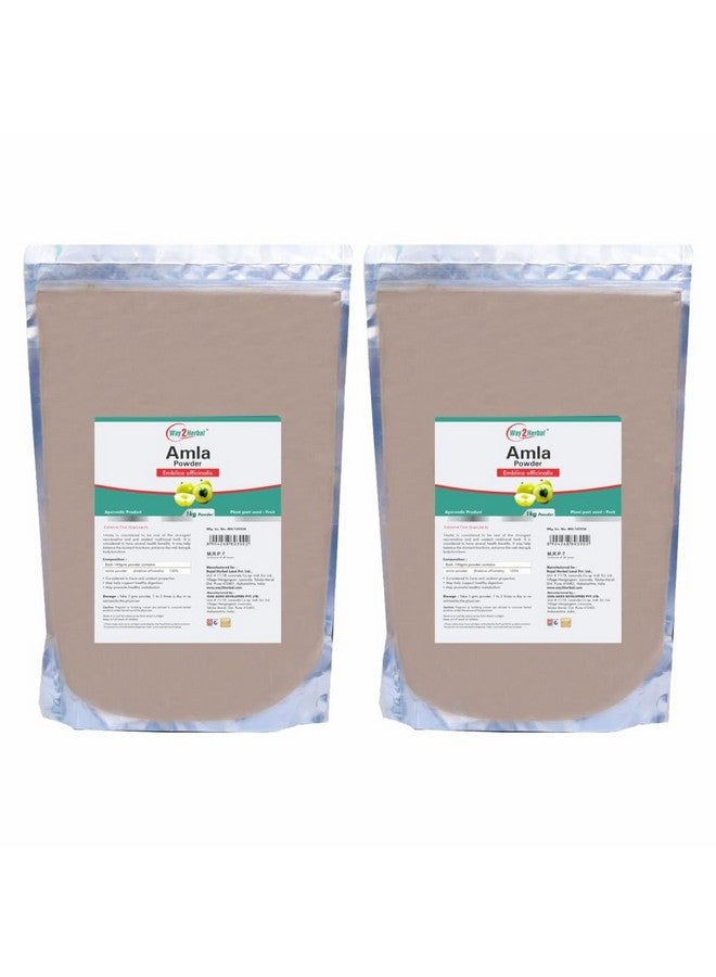 Way2Herbal Amla Fruit Powder | Amlaki Powder For Immunity - 1 Kg Each (Pack of 2) - Image 1