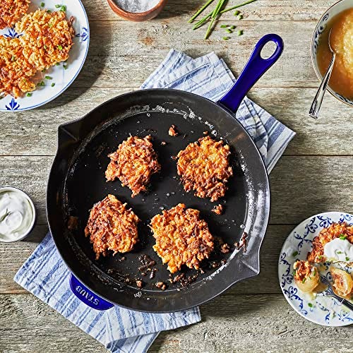 STAUB Cast Iron 12inch Fry Pan Dark Blue - Image 3