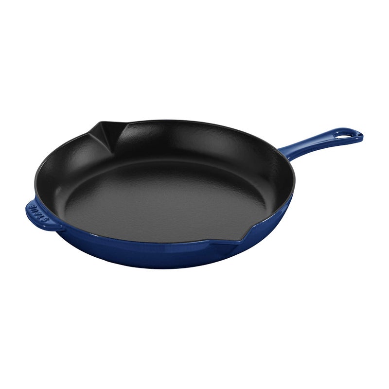 STAUB Cast Iron 12inch Fry Pan Dark Blue - Image 2