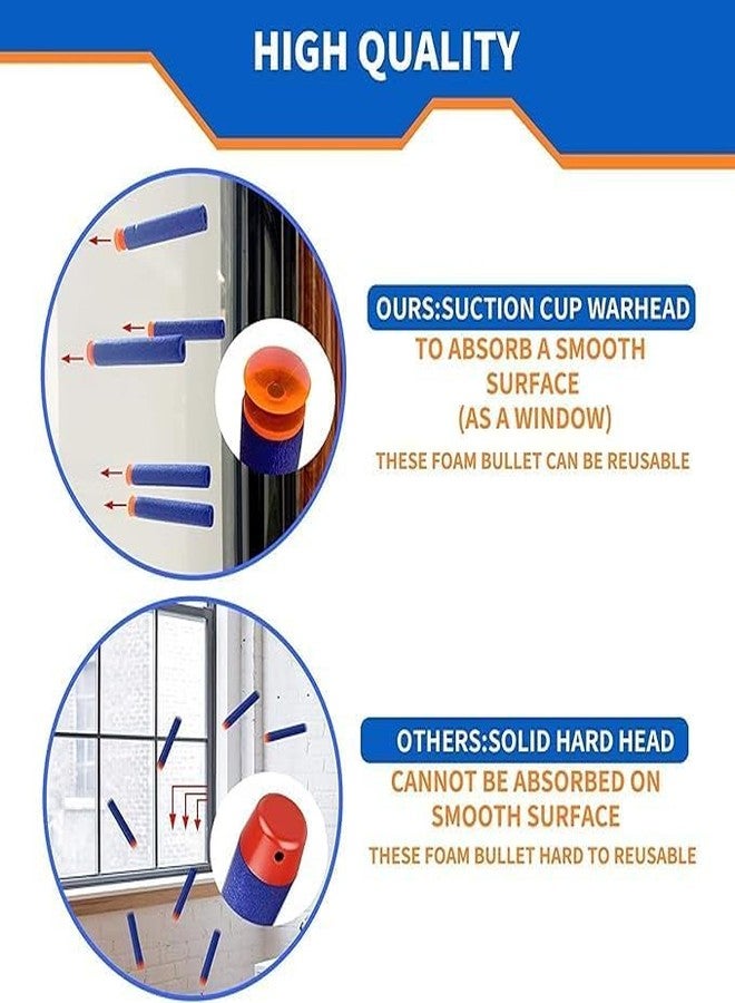 Premsons® Soft Foam Suction Bullets Darts – Compatible with Nerf N-Strike & Blaze Storm Blaster Guns – Pack of 36 - Image 3