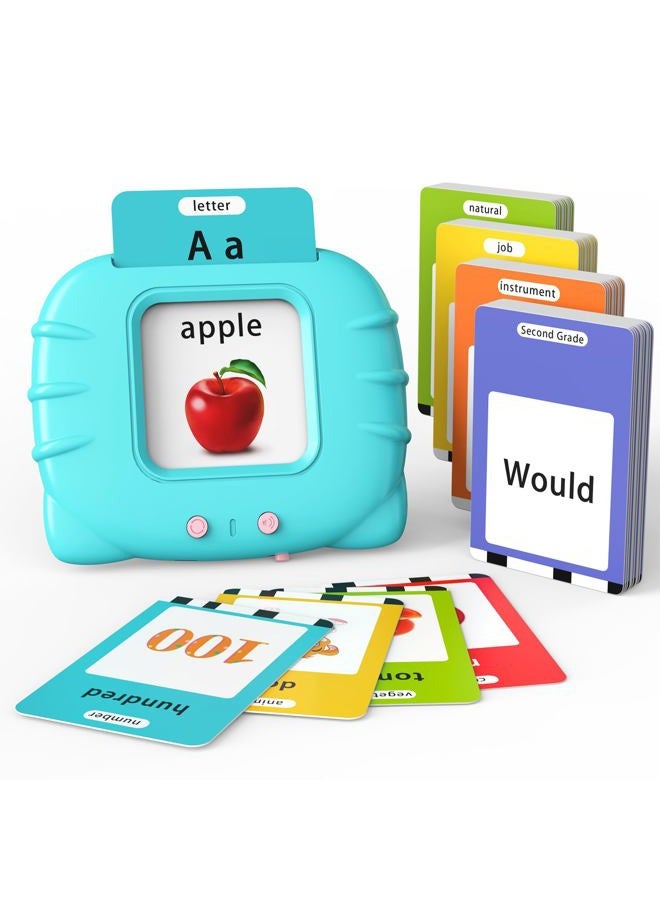 Lapare Talking Flash Cards Toys for Toddlers 2 3 4 5 6, Learn ABC Letters, Numbers 0-100,Phrases,Objects, Adjectives, and More Dolch Sight Words, 280 Cards with 560 Words/Phrases - Image 1