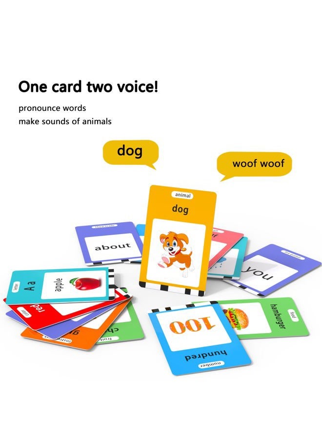 Lapare Talking Flash Cards Toys for Toddlers 2 3 4 5 6, Learn ABC Letters, Numbers 0-100,Phrases,Objects, Adjectives, and More Dolch Sight Words, 280 Cards with 560 Words/Phrases - Image 3