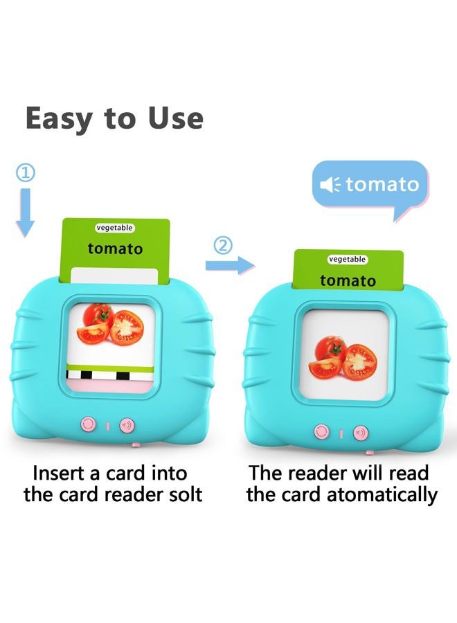 Lapare Talking Flash Cards Toys for Toddlers 2 3 4 5 6, Learn ABC Letters, Numbers 0-100,Phrases,Objects, Adjectives, and More Dolch Sight Words, 280 Cards with 560 Words/Phrases - Image 2