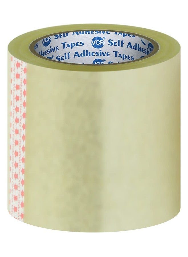 VCR Self Adhesive Transparent Cello Tape - 100 Meters in Length - 72mm / 3" Width - 12 Rolls Per Pack - BOPP Industrial Packaging Tape for E-Commerce Box Packing, Office and Home use - Image 1