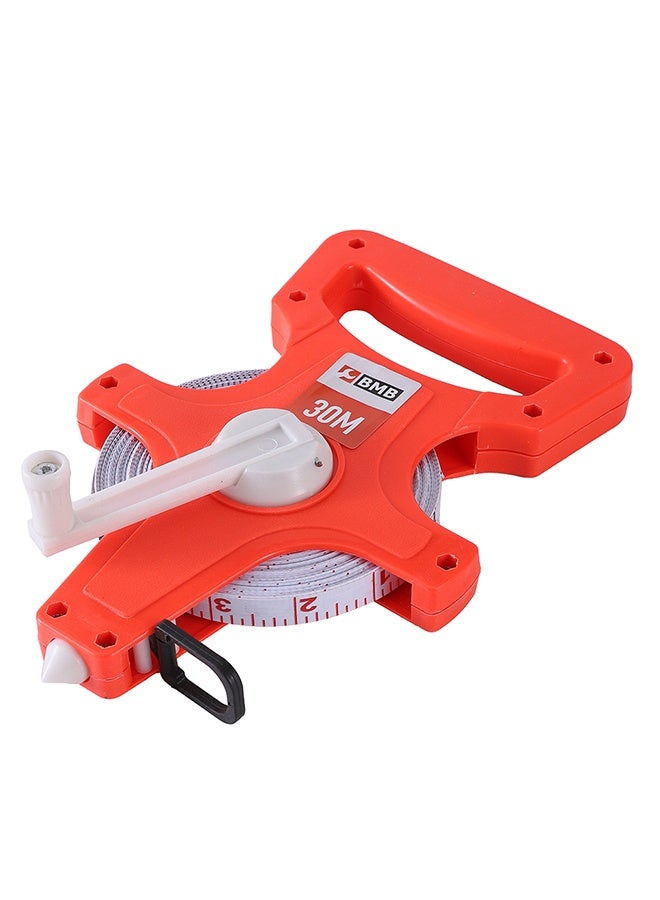 BMB tools Fiberglass Measuring Tape - Long distance Fractions and metric scales Standout Open Reel Track and Field Measuring Tape for contractors landscapers DIY Construction and Land surveyor - Image 3
