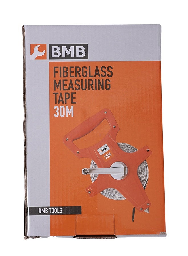 BMB tools Fiberglass Measuring Tape - Long distance Fractions and metric scales Standout Open Reel Track and Field Measuring Tape for contractors landscapers DIY Construction and Land surveyor - Image 5