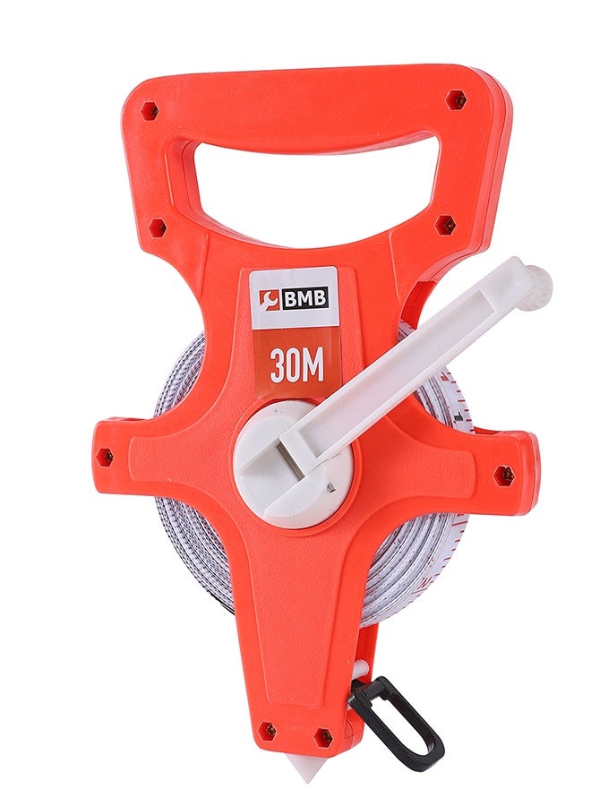 BMB tools Fiberglass Measuring Tape - Long distance Fractions and metric scales Standout Open Reel Track and Field Measuring Tape for contractors landscapers DIY Construction and Land surveyor - Image 1