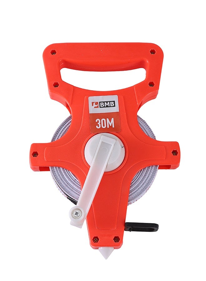BMB tools Fiberglass Measuring Tape - Long distance Fractions and metric scales Standout Open Reel Track and Field Measuring Tape for contractors landscapers DIY Construction and Land surveyor - Image 2