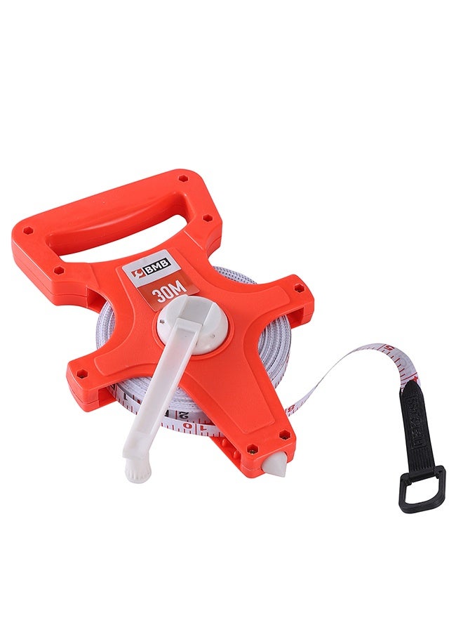BMB tools Fiberglass Measuring Tape - Long distance Fractions and metric scales Standout Open Reel Track and Field Measuring Tape for contractors landscapers DIY Construction and Land surveyor - Image 4