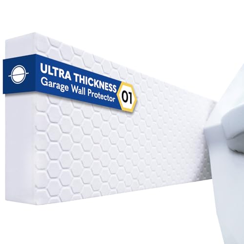 Garage Planet WP01 Garage Wall Protector Car Door Protector, Tool-Free, Designed in Australia (White, 4 Pack) - Image 1