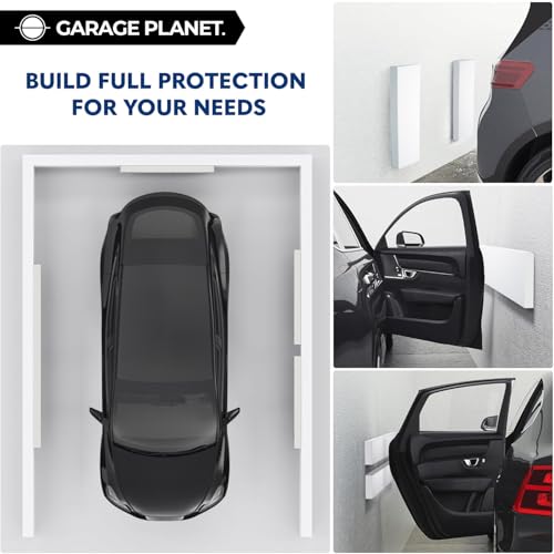 Garage Planet WP01 Garage Wall Protector Car Door Protector, Tool-Free, Designed in Australia (White, 4 Pack) - Image 3