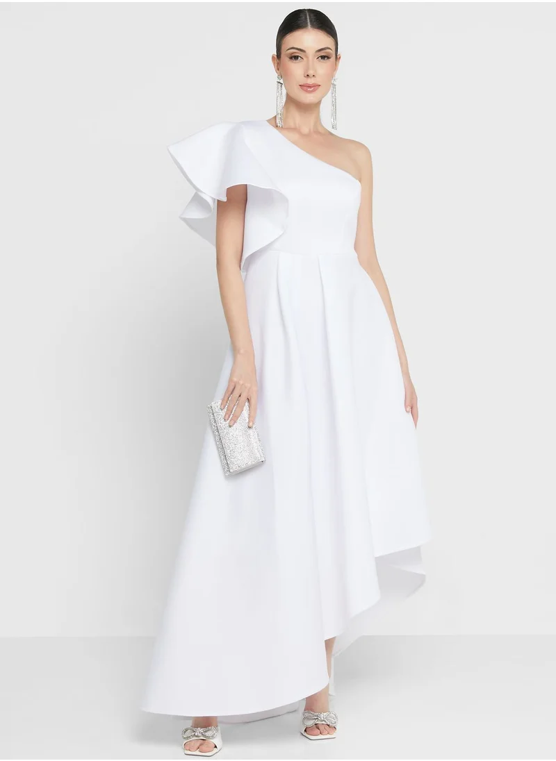 Ella Limited Edition Frilled Detail One Shoulder Dress