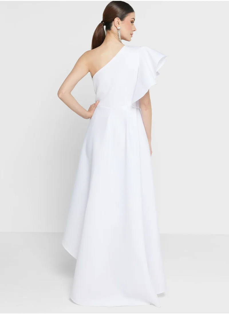 Ella Limited Edition Frilled Detail One Shoulder Dress