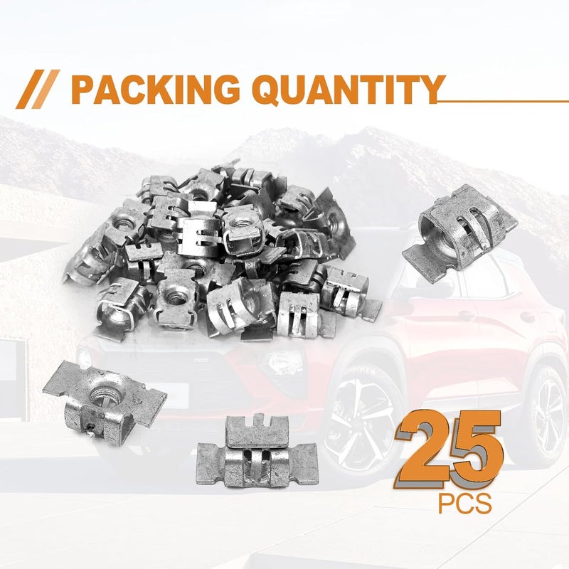 TOPCNOEM 25PCS Front Bumper Specialty Nuts - Image 4