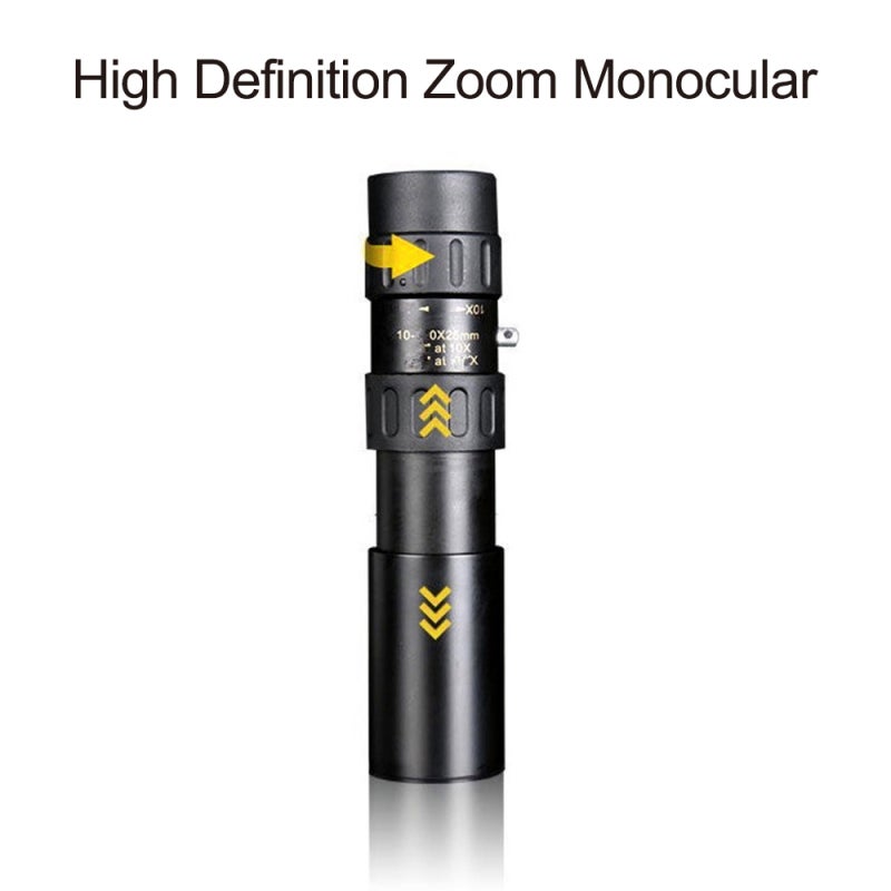 10x To 30x Compact Monocular Telescope: 25mm Multi Coated Lens BAK4 Prism For Clear Bright View - Twist Focus Retractable Design For Travel Birding Spectator Sports Concerts - Image 4