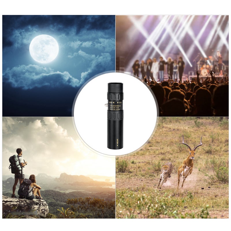 10x To 30x Compact Monocular Telescope: 25mm Multi Coated Lens BAK4 Prism For Clear Bright View - Twist Focus Retractable Design For Travel Birding Spectator Sports Concerts - Image 5