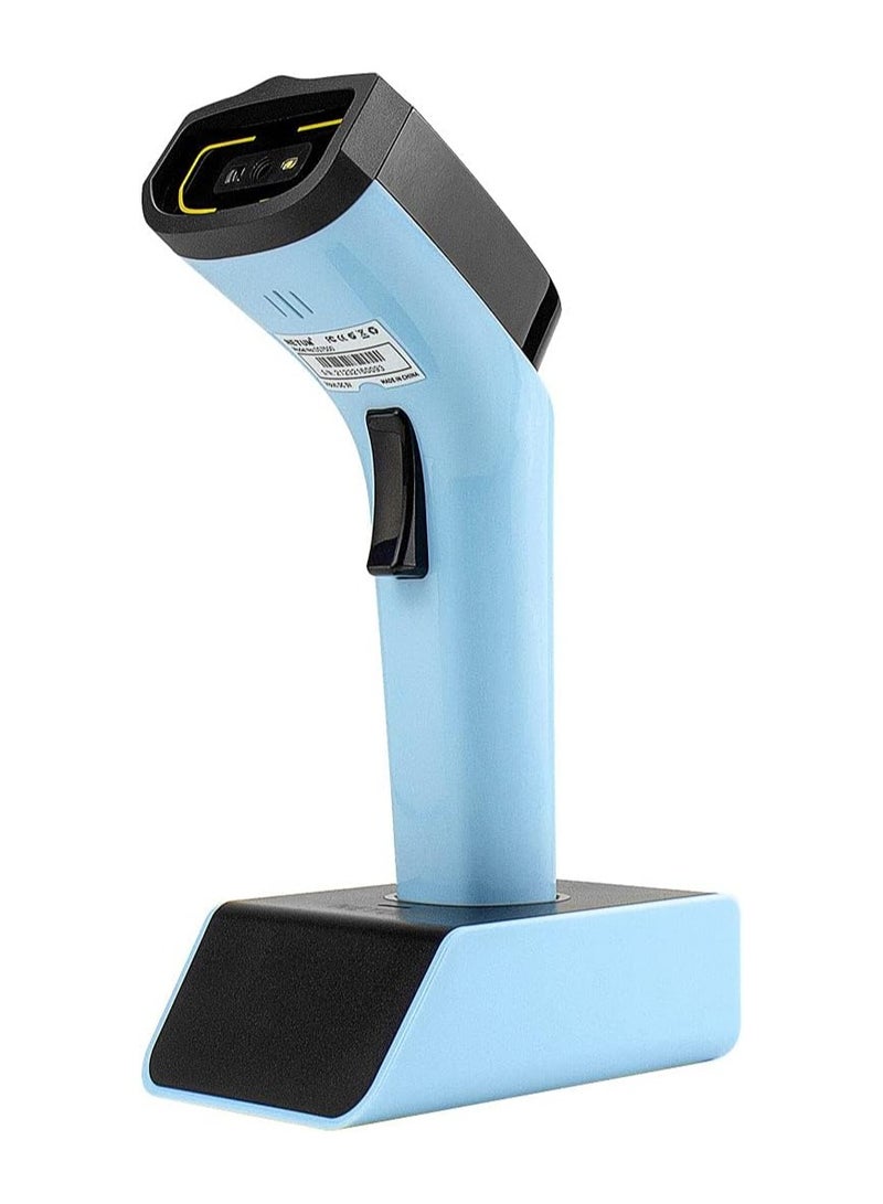 NETUM Bluetooth Wireless 2D Barcode Scanner, Hands Free Barcode Reader with Stand and Built-in Memory, Works with MAC OS, Windows, iOS, Android, Transfers Up to 50 Meters - Image 1