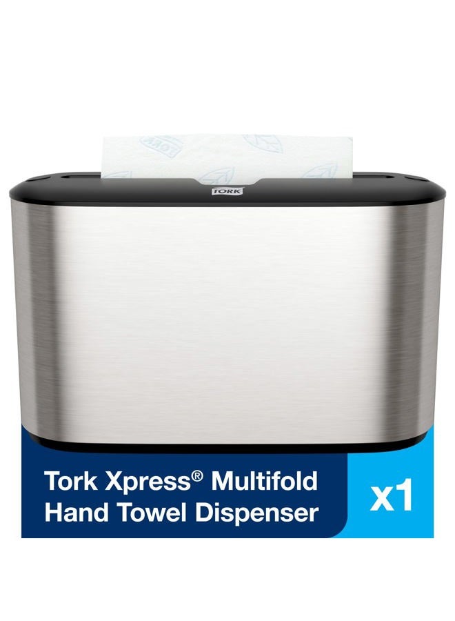 Tork Stainless Steel Paper Towel Dispenser, Compact for Home Use, Fits Tork H2 Hand Towels - Image 2